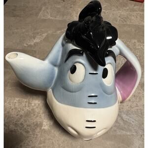 Vintage 2000 Disney Showcase Paul Cardew Eeyore Face Teapot COMPLETE With Lid